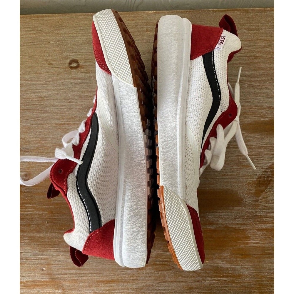 Vans Women's Red and White Sneakers - Picture 7 of 16
